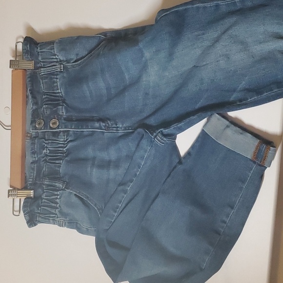 Almost Famous Denim size small S unique cuffed high rise skinny jeans - Picture 4 of 16